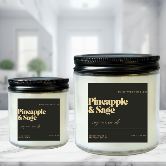 Pineapple & Sage - Tropical sweetness meets herbal serenity