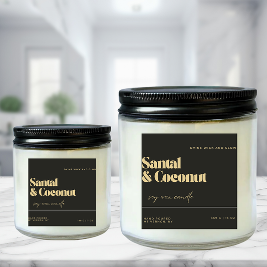 Santal & Coconut- Warm Sandalwood and Creamy Coconut