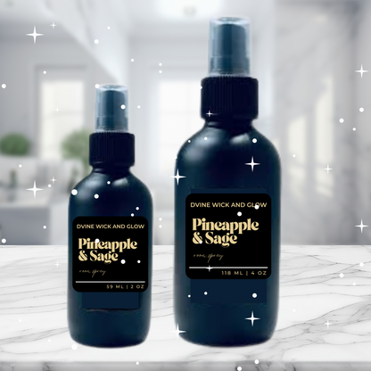 Pineapple & Sage Room & Linen Spray - Tropical sweetness meets herbal serenity